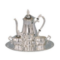 Romantica Collection 4 Piece Silver Coffee Set